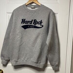 Hard Rock Cafe Gray Crewneck Sweater